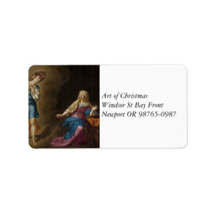 Annunciation Angel och Mary Adressetikett