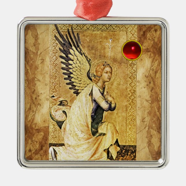 ANNUNCIATION ANGEL Red Ruby Julgransprydnad Metall (Framsidan)
