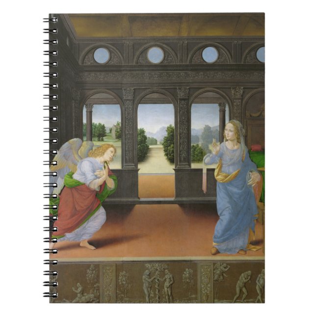 Annunciation Anteckningsbok Med Spiral (Framsidan)