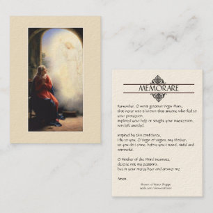 Annunciation av kort för Mary Memorare bönheliga