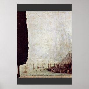Annunciation av Leonardo Da Vinci Poster