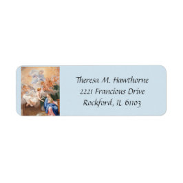 Annunciation av Mary Angel Gabriel Returadress Etikett