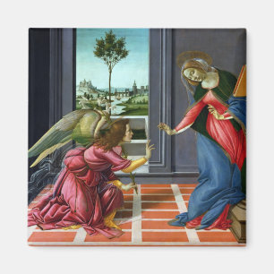 Annunciation av Sandro Botticelli Magnet