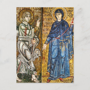 Annunciation Byzantine Mosaic Icon Vykort