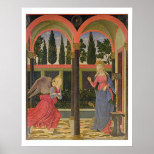 Annunciation c.1457 (tempera på panel) poster
