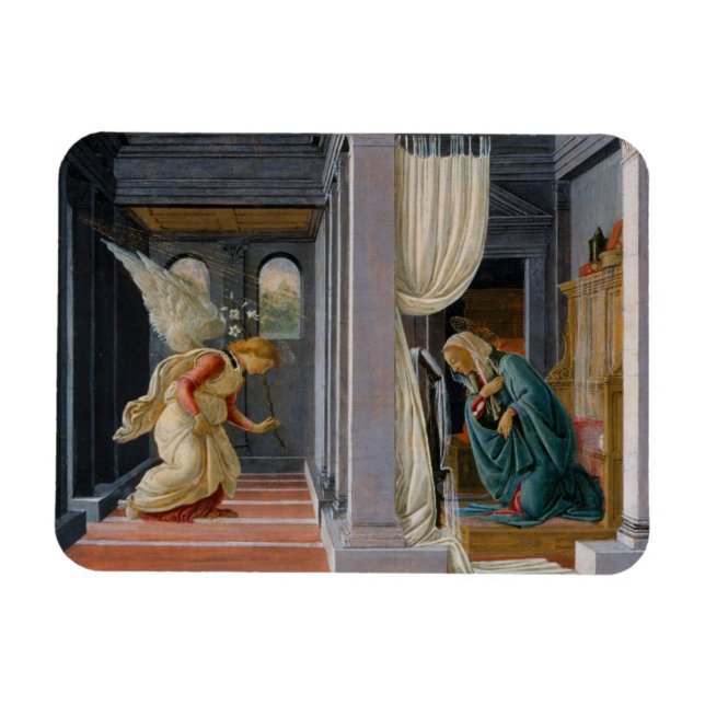 Annunciation, circa 1485 magnet (Horisontell)