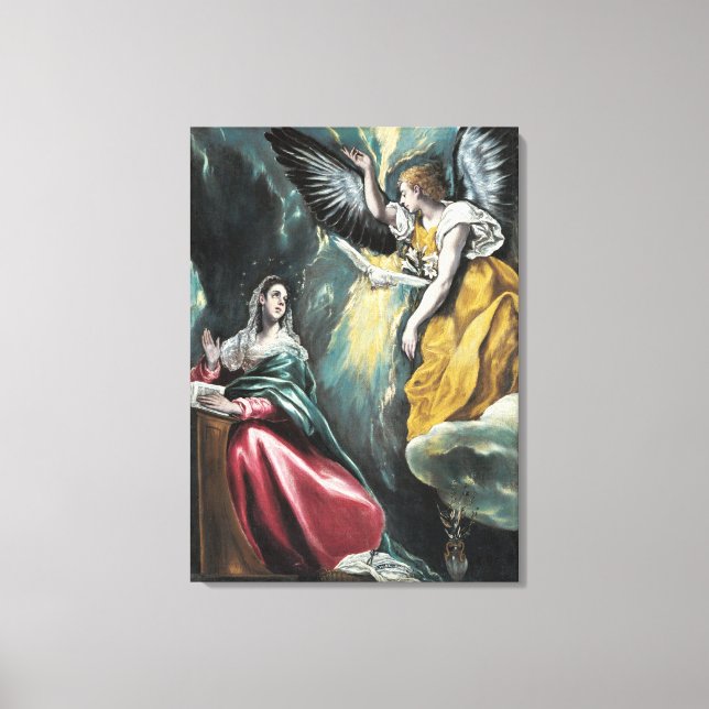 Annunciation El Greco Canvastryck (Framsida)