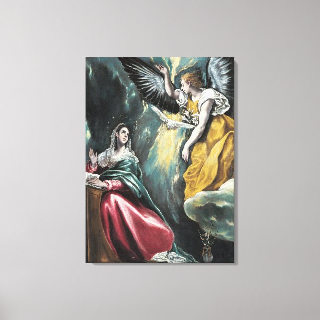 Annunciation El Greco Canvastryck (Framsida)