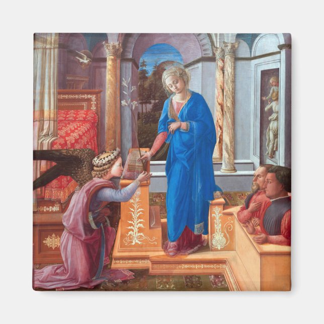 Annunciation, Filippo Lippi, 1440 Magnet (Framsidan)