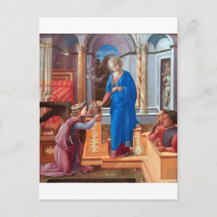 Annunciation, Filippo Lippi, 1440 Vykort