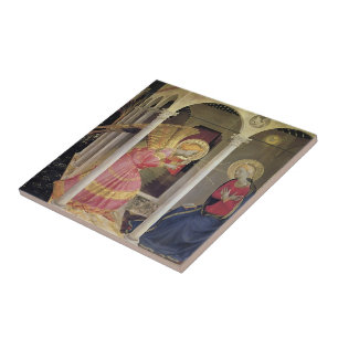 Annunciation för Fra Angelico- Kakelplatta