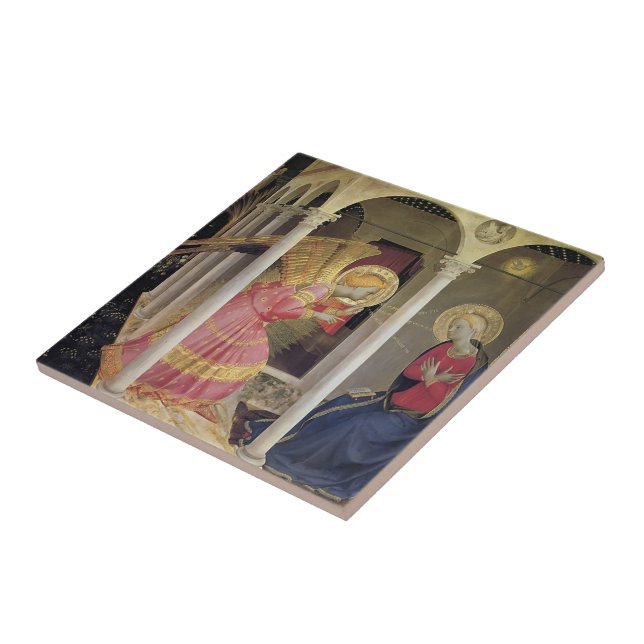 Annunciation för Fra Angelico- Kakelplatta (Sidan)