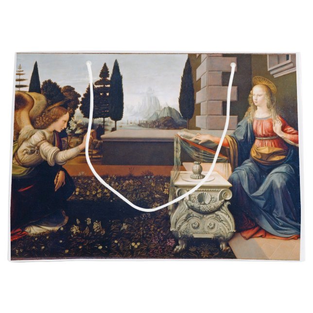 Annunciation, Leonardo da Vinci, 1472-1473 (Framsidan)