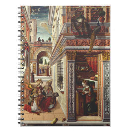 Annunciation med Saint Emidius Anteckningsbok