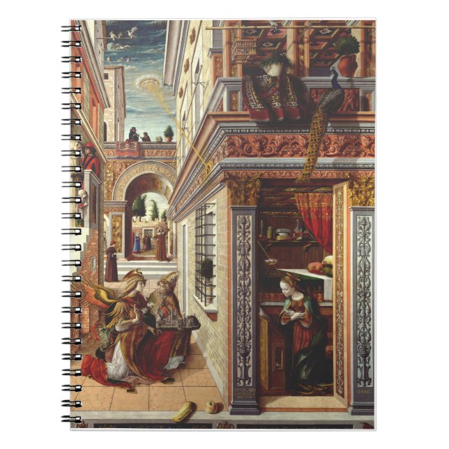 Annunciation med Saint Emidius Anteckningsbok (Framsidan)