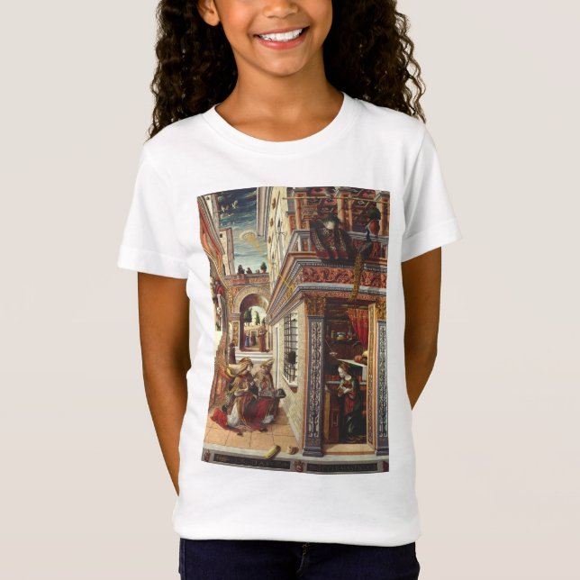 Annunciation med Saint Emidius T Shirt (Framsida)