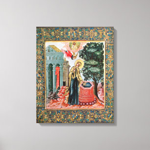 Annunciation på fontänen canvastryck