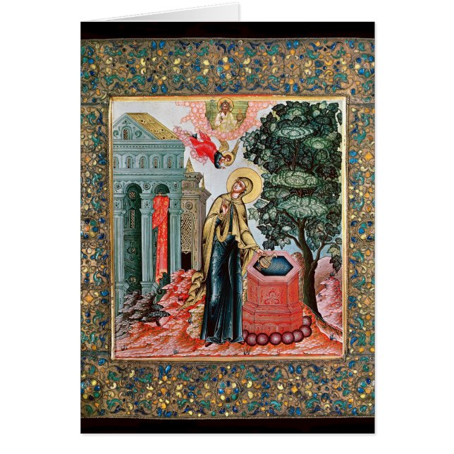 Annunciation på fontänen hälsningskort (Framsidan)