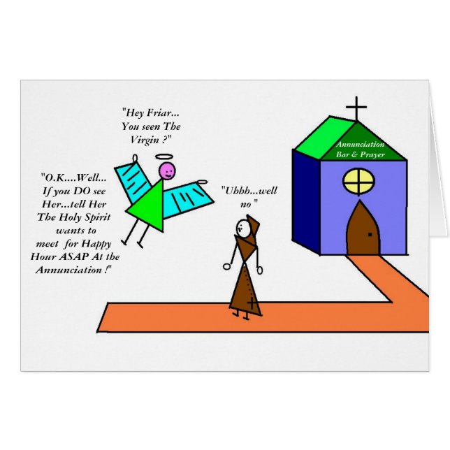 Annunciation Pub och Prayer OBS Kort (Framsidan Horizontal)