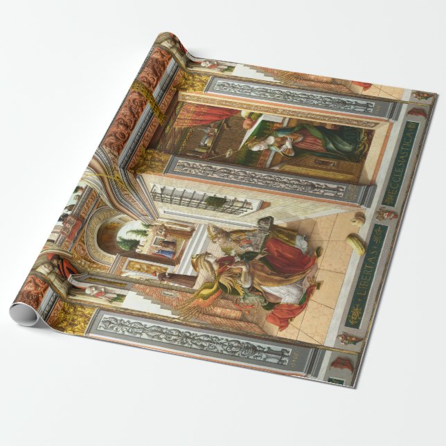 Annunciation, Saint Emidius och en UFO av Crivelli Presentpapper (Utrullad)