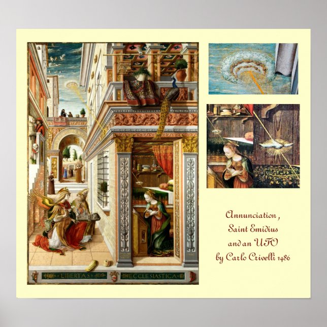 Annunciation, Saint Emidius och UFO Poster (Framsidan)