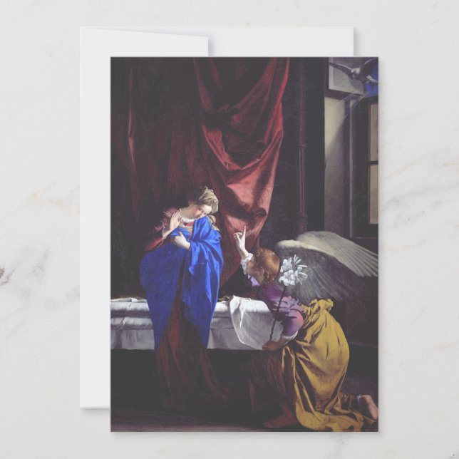 Annunciation till den välsignade Jungfru Mary av O Inbjudningar (Framsida)
