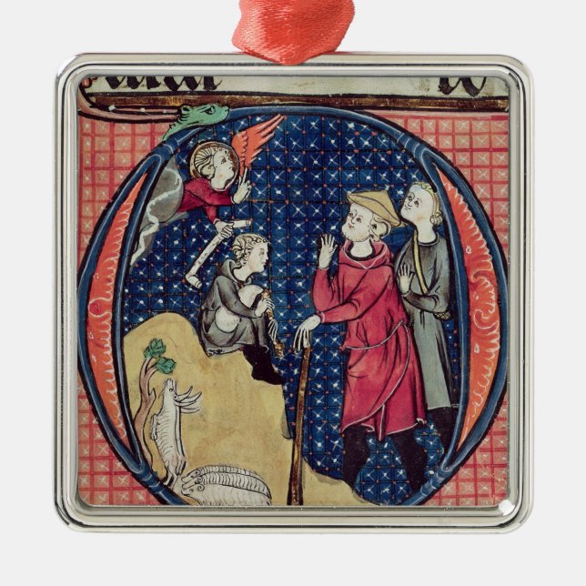Annunciation till shepherdset julgransprydnad metall (Framsidan)
