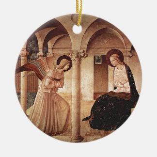 Annunciation (vid Fra Angelico) Julgransprydnad Keramik