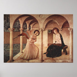 Annunciation (vid Fra Angelico) Poster
