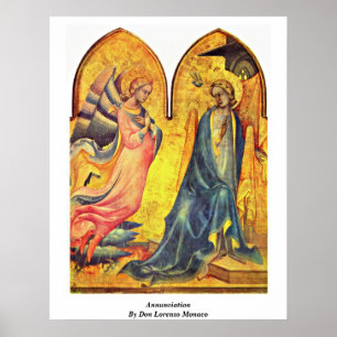 Annunciation vid universitetsläraren Lorenzo Poster
