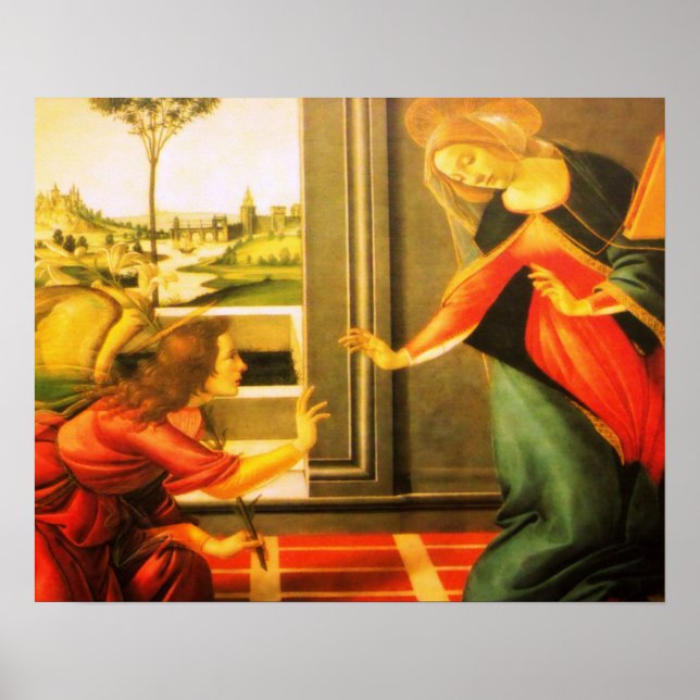 Annunciation Virgin Mary & St Michael Archangel Poster (Framsidan)