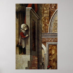 Annunciation with St. Emidius, 1486 Poster