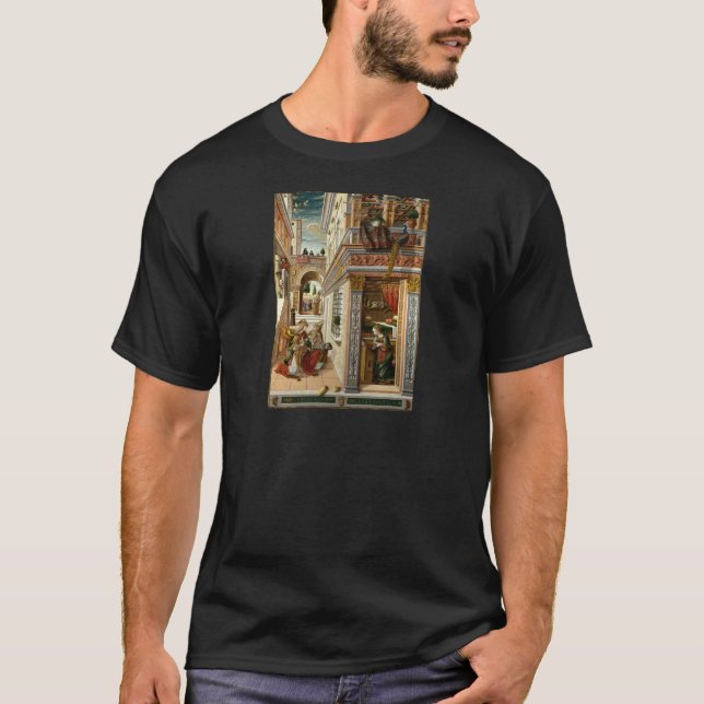 Annunciation With St. Emidius, 1486 Tee Shirt (Framsida)