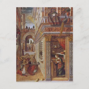 Annunciation with St. Emidius, 1486 Vykort