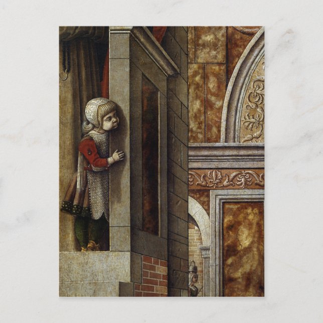 Annunciation with St. Emidius, 1486 Vykort (Framsida)