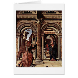 Annunciationaltare av Francesco Del Cossa Hälsningskort