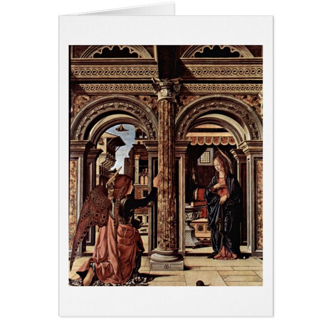 Annunciationaltare av Francesco Del Cossa Hälsningskort (Framsidan)