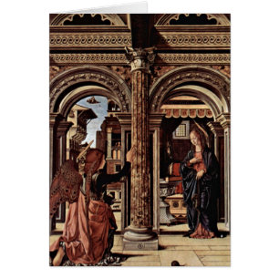 Annunciationaltare av Francesco Del Cossa Hälsningskort