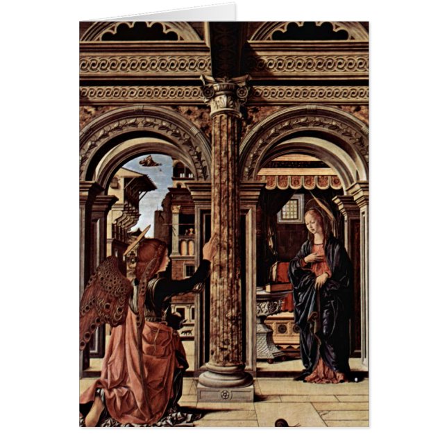 Annunciationaltare av Francesco Del Cossa Hälsningskort (Framsidan)