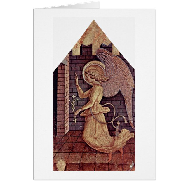 Annunciationängel Gabriel av Carlo Crivelli Hälsningskort (Framsidan)