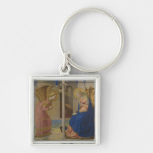 Annunciationen, 1425-8 fyrkantig silverfärgad nyckelring