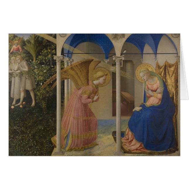 Annunciationen, 1425-8 hälsningskort (Framsidan Horizontal)