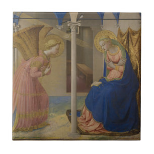 Annunciationen, 1425-8 kakelplatta