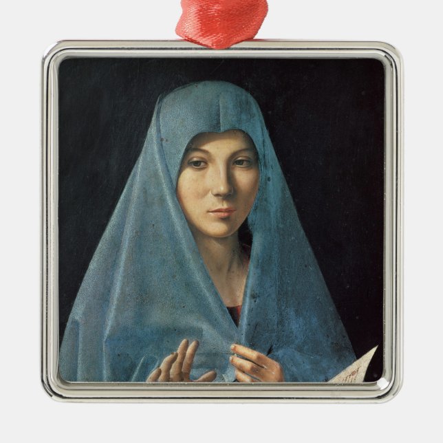 Annunciationen, 1474-75 julgransprydnad metall (Framsidan)