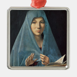 Annunciationen, 1474-75 (olja på panel) julgransprydnad metall