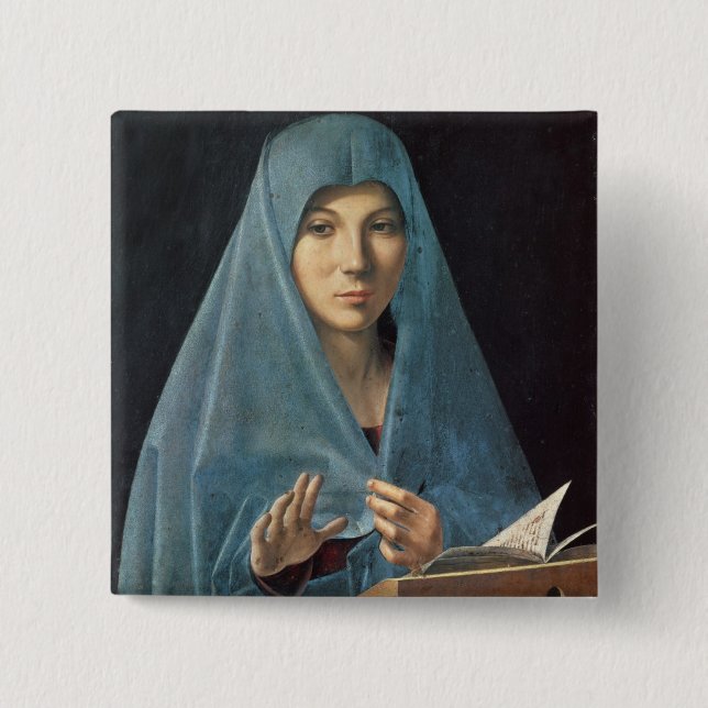 Annunciationen, 1474-75 (olja på panel) knapp (Framsida)