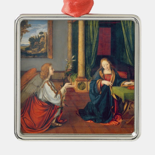 Annunciationen, 1506 julgransprydnad metall (Framsidan)