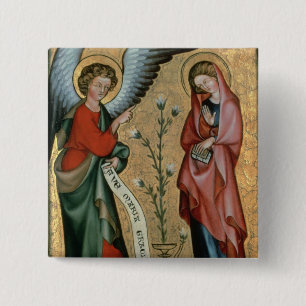 Annunciationen, c.1330 (olja på panel) knapp