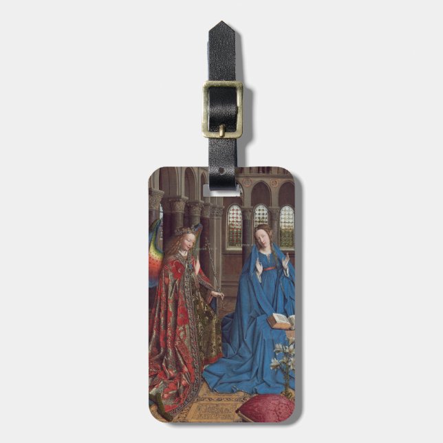 Annunciationen, C. 1434 - 36 (olja på kanfas) Bagagebricka (Vertikal Framsida)