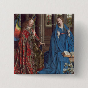Annunciationen, C. 1434 - 36 (olja på kanfas) Knapp